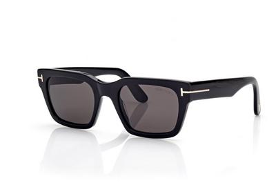 TOM FORD OM SHINY BLACK  / SMOKE ANDY  SUNGLASSES