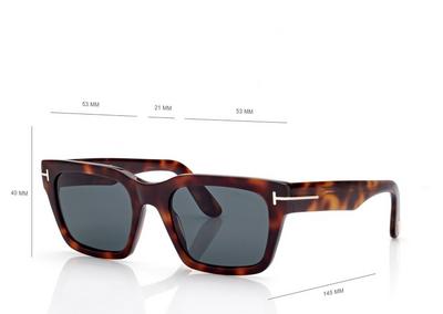 TOM FORD OM BLONDE HAVANA / BLUE ANDY  SUNGLASSES