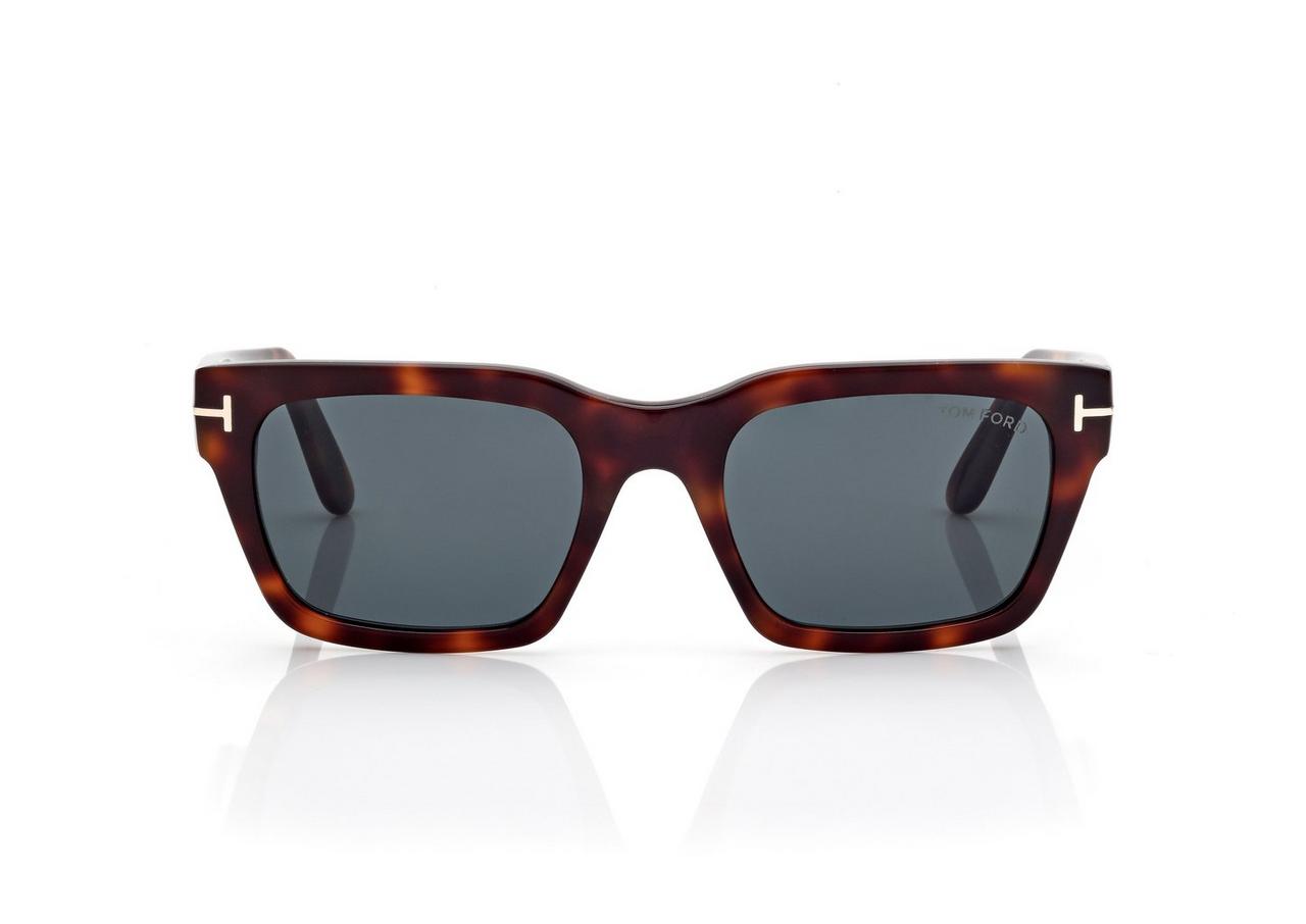 TOM FORD OM BLONDE HAVANA / BLUE ANDY  SUNGLASSES