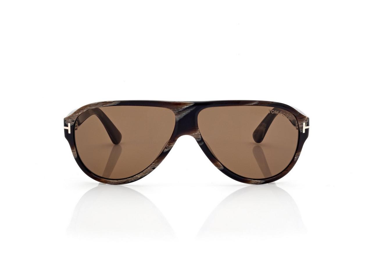 TOM FORD OM BLACK HORN / ROVIEX SAMUELE SUNGLASSES