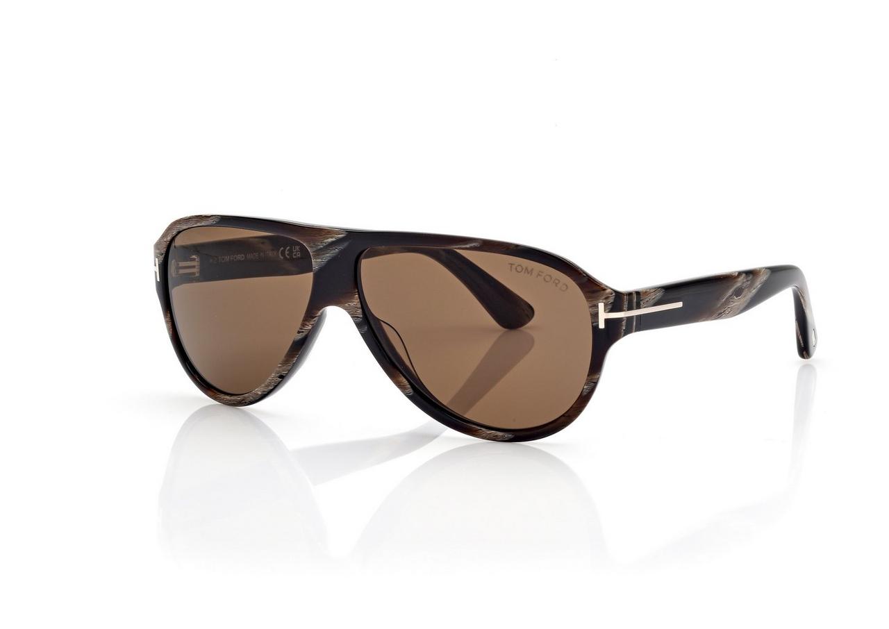 TOM FORD OM BLACK HORN / ROVIEX SAMUELE SUNGLASSES