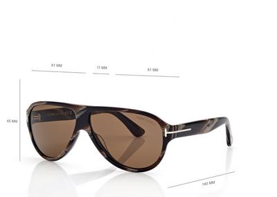 TOM FORD OM BLACK HORN / ROVIEX SAMUELE SUNGLASSES