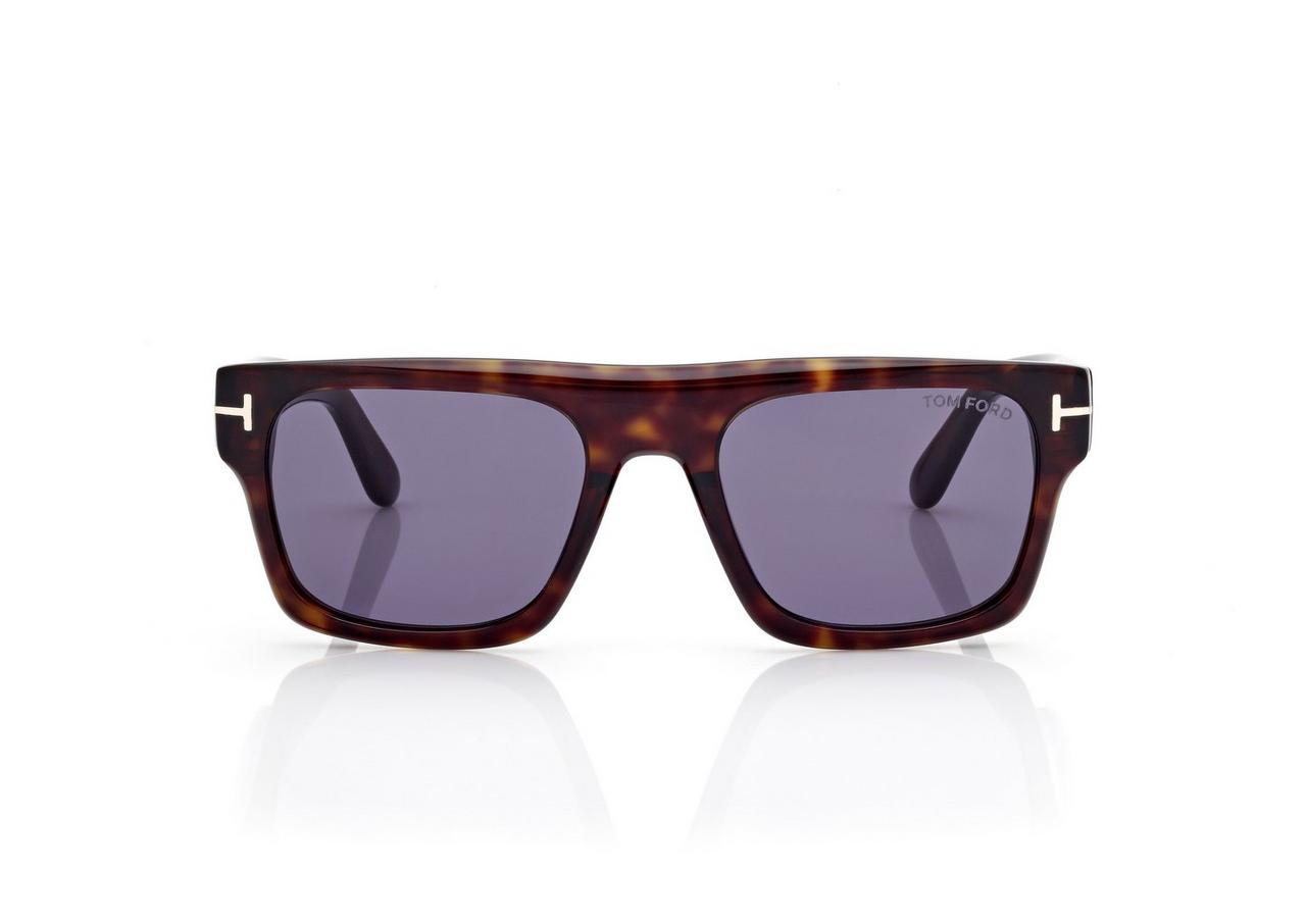 TOM FORD OM DARK HAVANA / BLUE CYRUS  SUNGLASSES