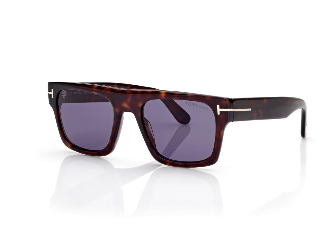 TOM FORD OM DARK HAVANA / BLUE CYRUS  SUNGLASSES