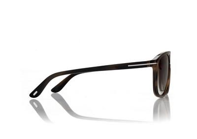 TOM FORD OM COLOURED HAVANA / GRADIENT SMOKE BRIANNA SUNGLASSES