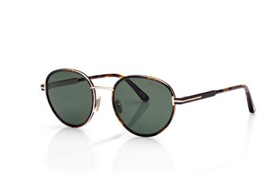 TOM FORD OM DARK HAVANA / GREEN OCCHIALI DA SOLE JET