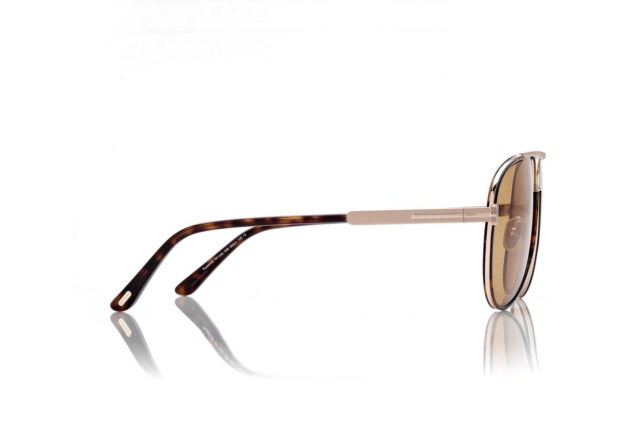 TOM FORD OM DARK HAVANA RUPERT SUNGLASSES