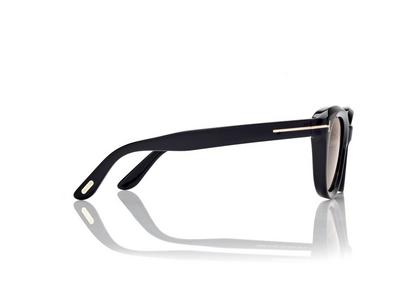 TOM FORD OM SHINY BLACK  / BROWN NIKA SUNGLASSES
