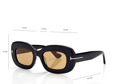 TOM FORD OM SHINY BLACK / BROWN GAFAS DE SOL ISLAY