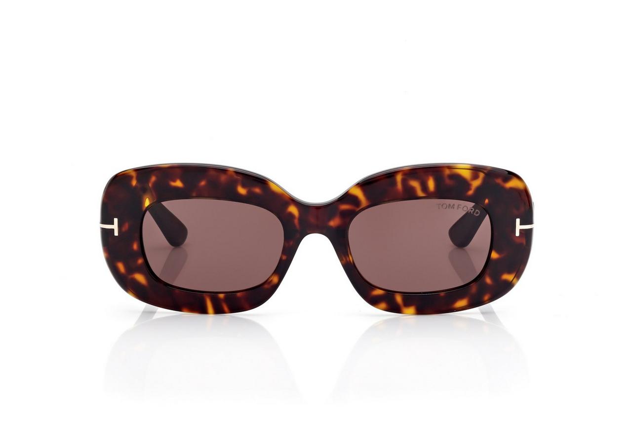 TOM FORD OM DARK HAVANA ISLAY  SUNGLASSES