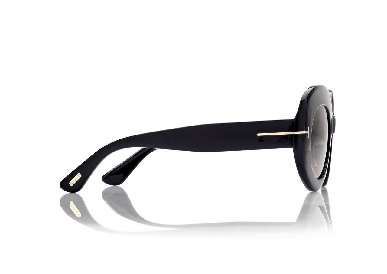 TOM FORD OM BLACK CLAUDETTE SUNGLASSES
