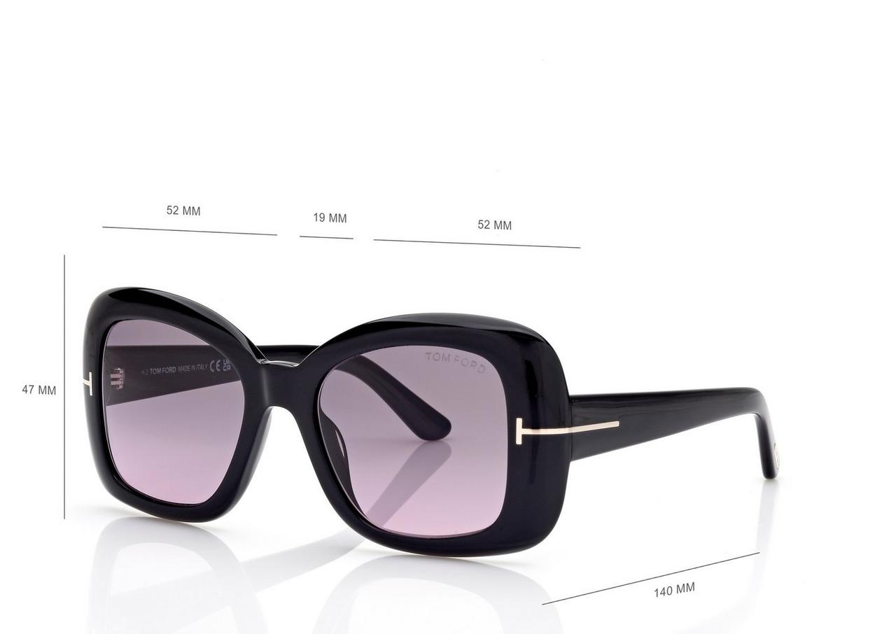 TOM FORD OM BLACK SANDRA SUNGLASSES