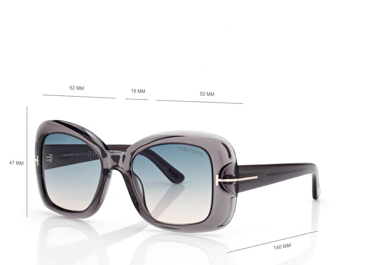 TOM FORD OM GREY SANDRA SUNGLASSES
