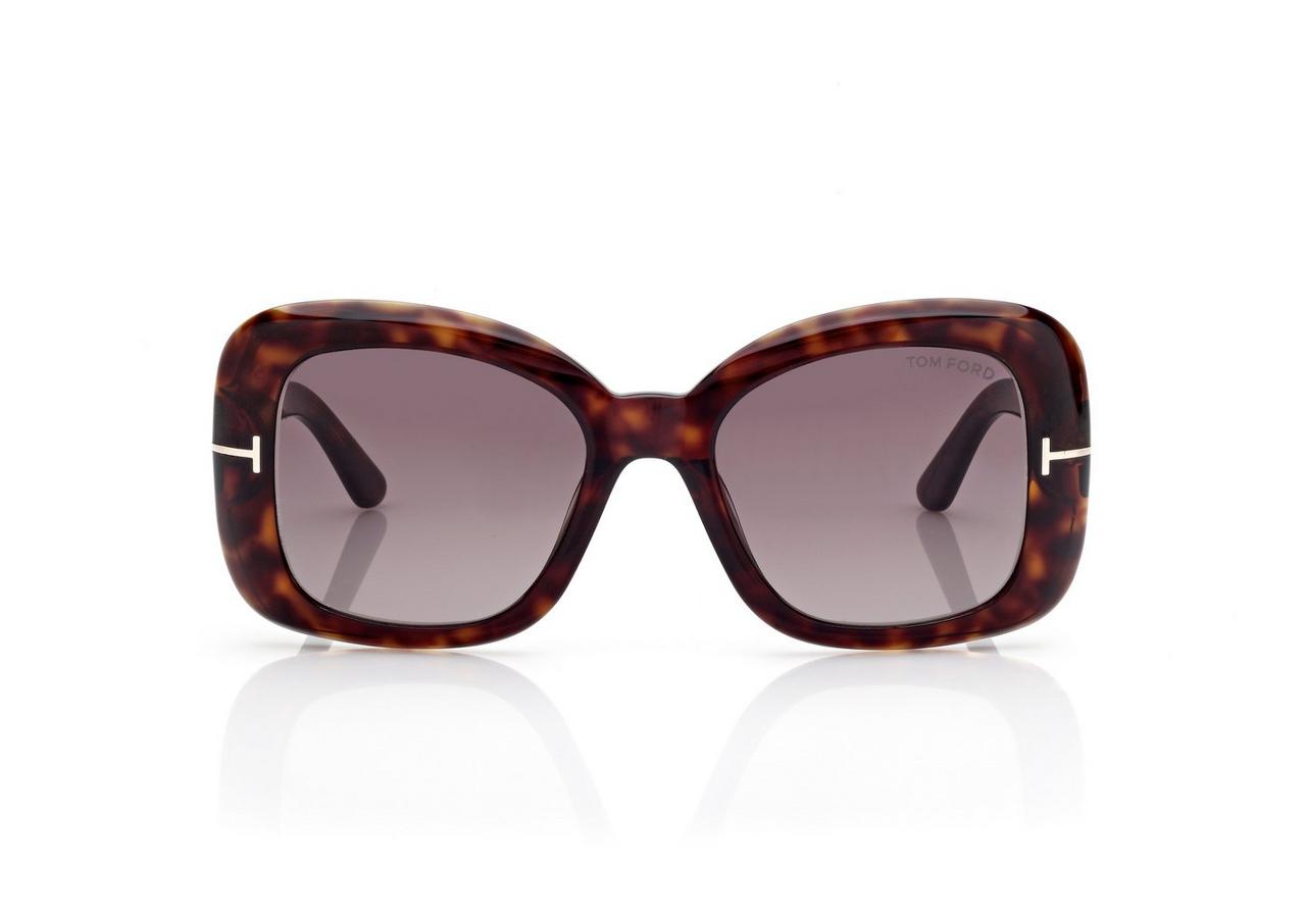 TOM FORD OM DARK HAVANA SANDRA SUNGLASSES