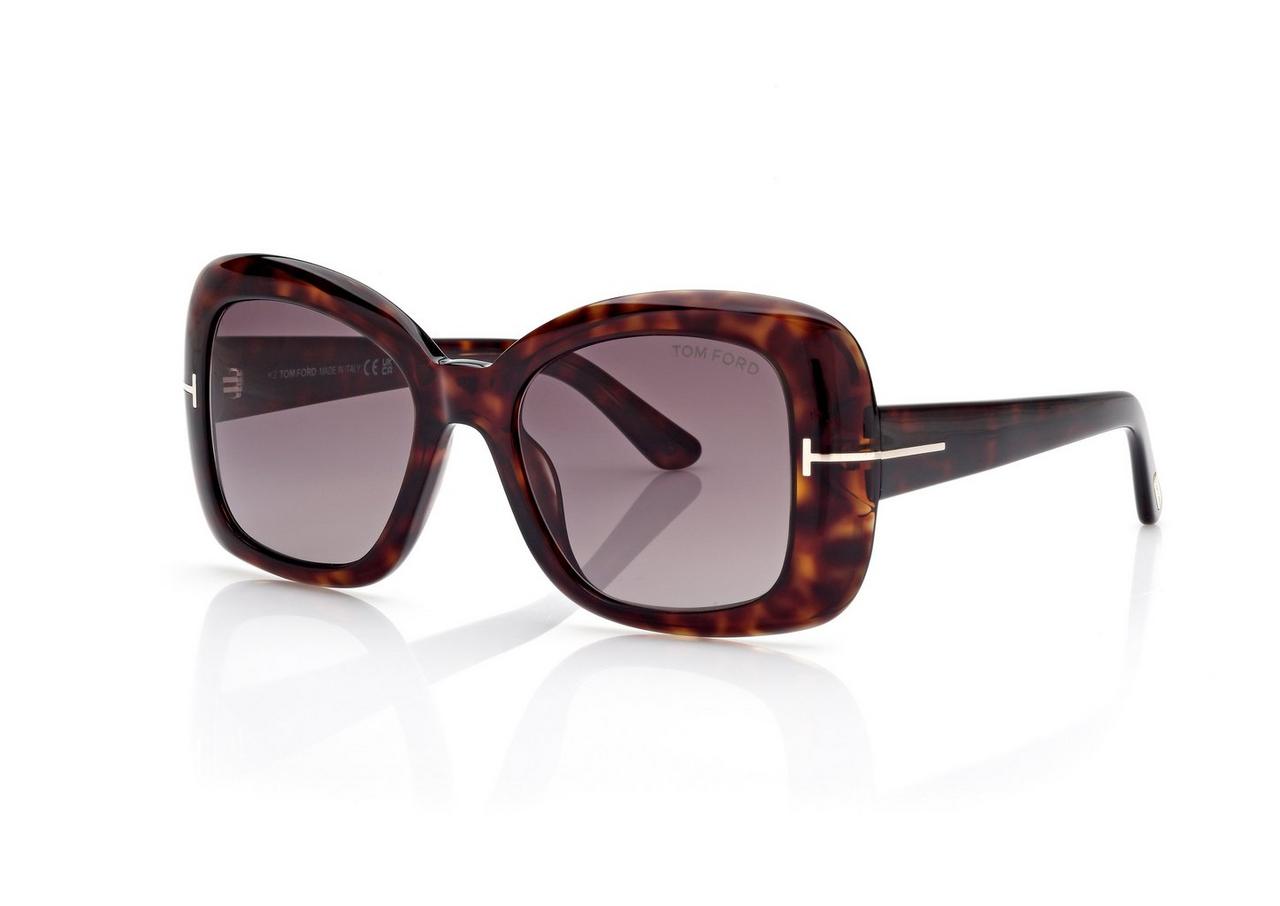 TOM FORD OM DARK HAVANA SANDRA SUNGLASSES