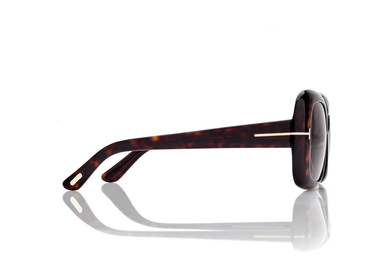 TOM FORD OM DARK HAVANA SANDRA SUNGLASSES