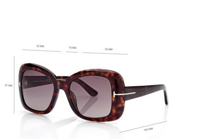 TOM FORD OM DARK HAVANA SANDRA SUNGLASSES