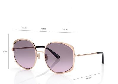 TOM FORD OM GOLD ABBEY SUNGLASSES