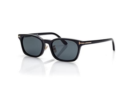 TOM FORD OM BLACK RECTANGULAR SUNGLASSES