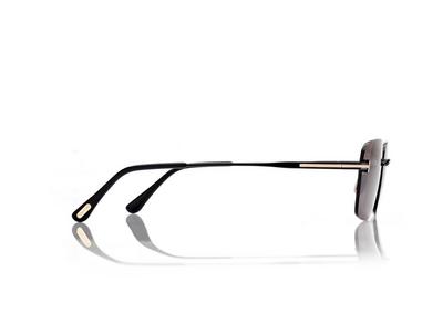 TOM FORD OM SHINY BLACK  / SMOKE JAKE SUNGLASSES