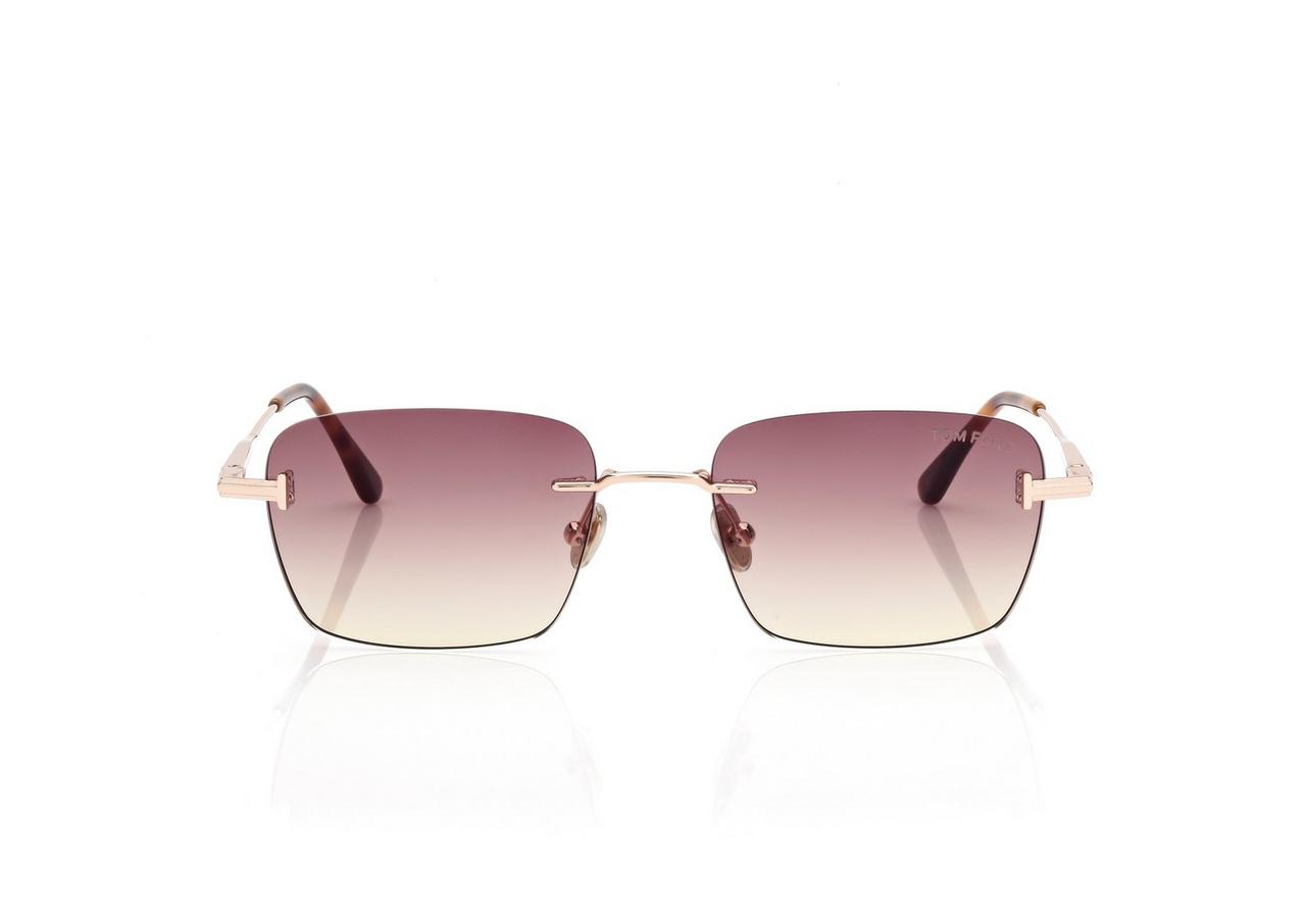 TOM FORD OM ROSE GOLD GRADIENT JAKE SUNGLASSES