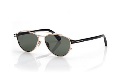 TOM FORD OM ROSE GOLD/GREEN ANTHONY SUNGLASSES