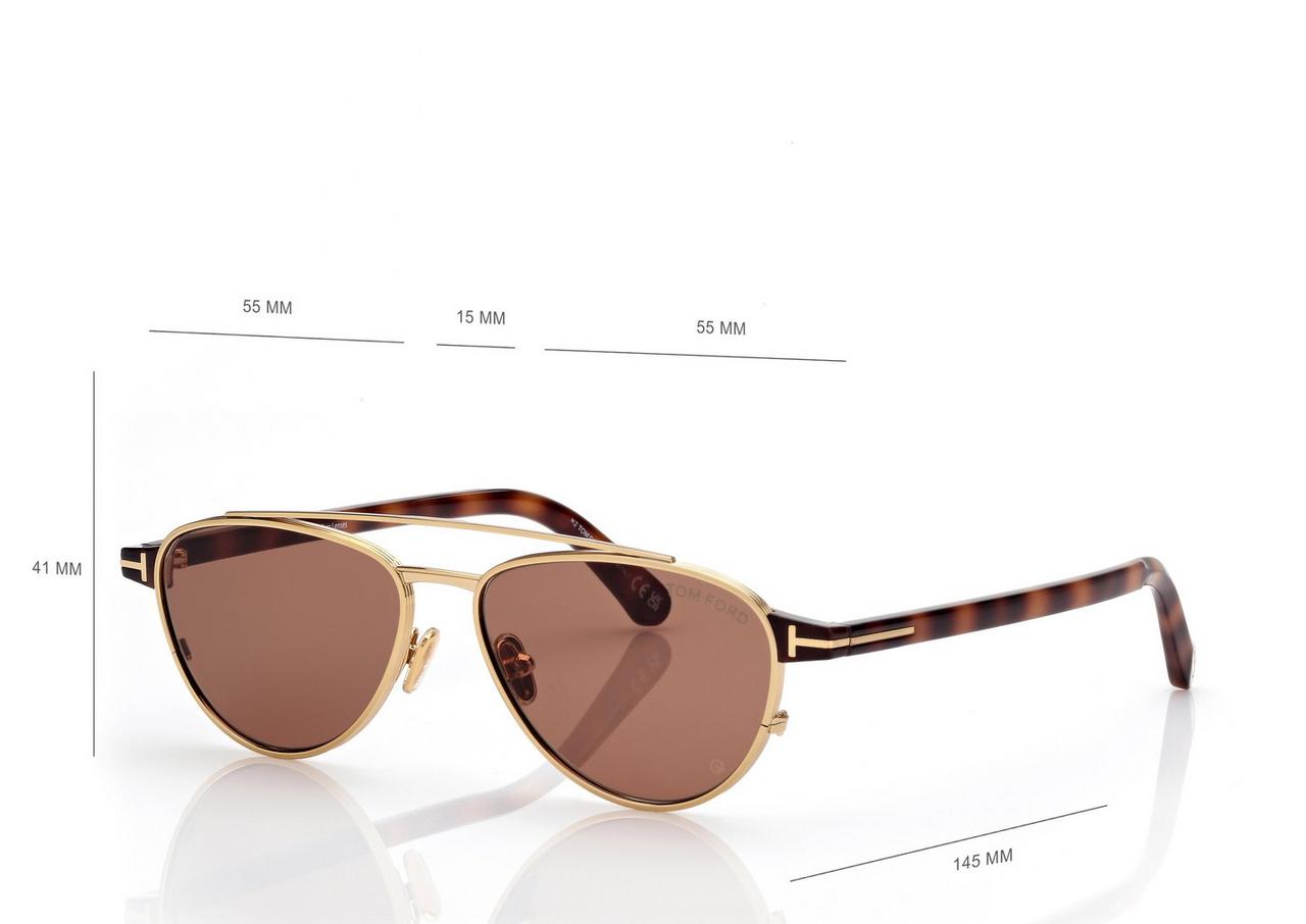 TOM FORD OM BROWN ANTHONY SUNGLASSES