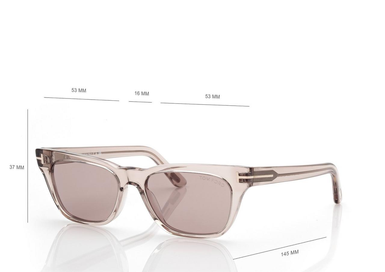 TOM FORD OM SHINY LIGHT BROWN / BROWN PENN SUNGLASSES