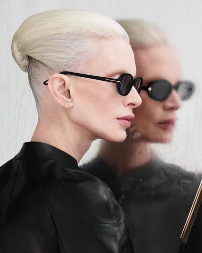 TOM FORD OM SHINY BLACK  / SMOKE IGGY SUNGLASSES