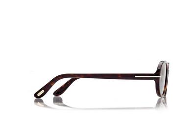 TOM FORD OM DARK HAVANA / GREEN IGGY SUNGLASSES