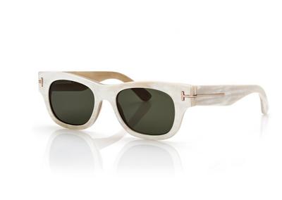 TOM FORD OM HORN GREEN SQUARE HORN SUNGLASSES