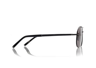 TOM FORD TITANIUM SHINY GUNMETAL  / SMOKE NAVIGATOR TITANIUM SUNGLASSES