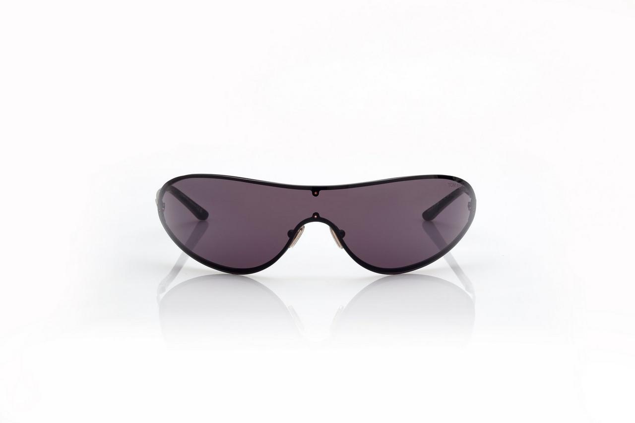 TOM FORD OM SHINY BLACK  / SMOKE BRADY  SUNGLASSES