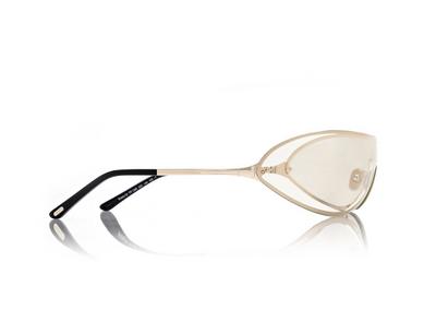 TOM FORD OM GOLD / SMOKE MIRROR BRADY  SUNGLASSES