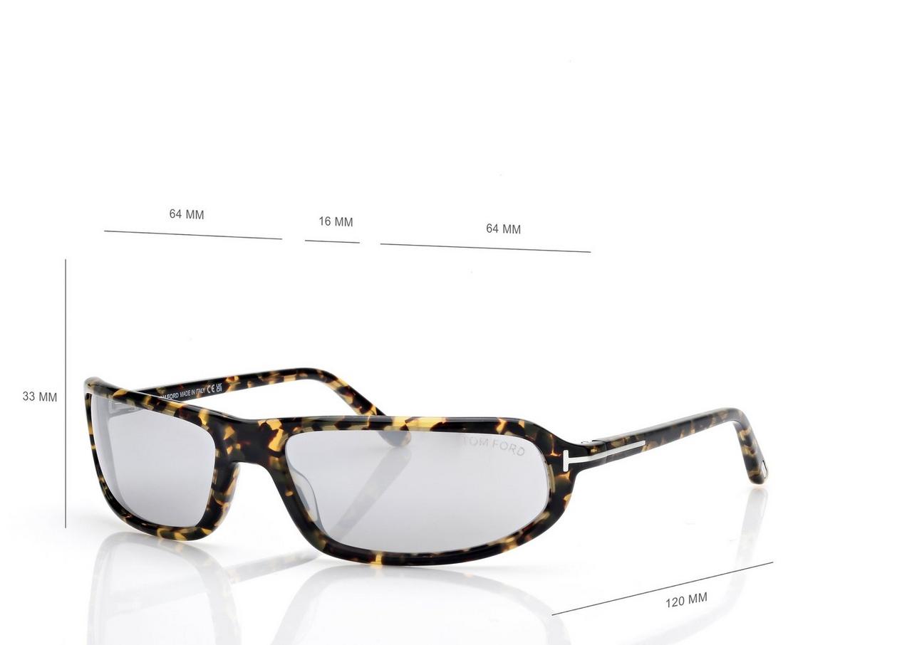 TOM FORD OM GRADIENT HAVANA ADDISON SUNGLASSES