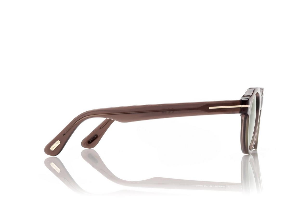 TOM FORD  DARK BROWN/ GREEN NILS-02 SUNGLASSES