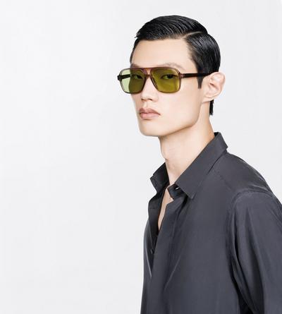 TOM FORD  DARK BROWN/ GREEN MADISON-02 SUNGLASSES