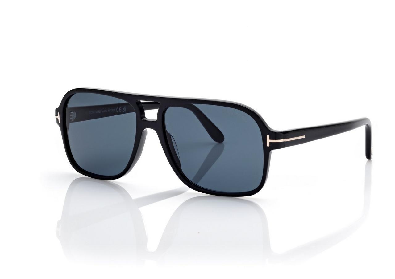 TOM FORD  BLACK/BLUE MADISON-02 SUNGLASSES