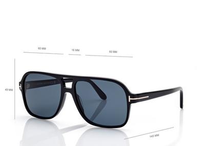 TOM FORD  BLACK/BLUE MADISON-02 SUNGLASSES