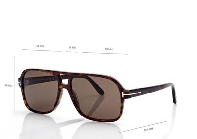 TOM FORD  HAVANA MADISON-02 SUNGLASSES