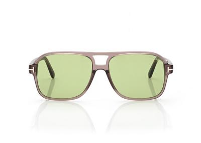 TOM FORD  DARK BROWN/ GREEN MADISON-02 SUNGLASSES