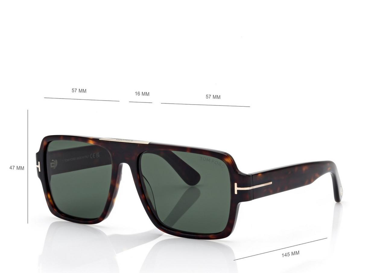 TOM FORD  DARK HAVANA SEAN-02 SUNGLASSES