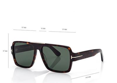 TOM FORD  DARK HAVANA SEAN-02 SUNGLASSES