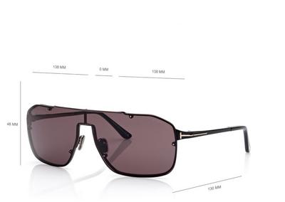 TOM FORD  GUNMETAL ROCK-02 SUNGLASSES