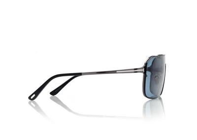 TOM FORD  GUNMETAL/BLUE ROCK-02 SUNGLASSES
