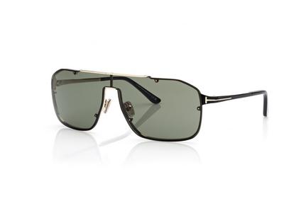 TOM FORD  GOLD/GREEN ROCK-02 SUNGLASSES