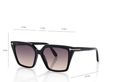 TOM FORD  BLACK ERIN-02 SUNGLASSES