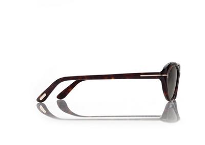 TOM FORD  DARK HAVANA CELINA-02 OVAL SUNGLASSES
