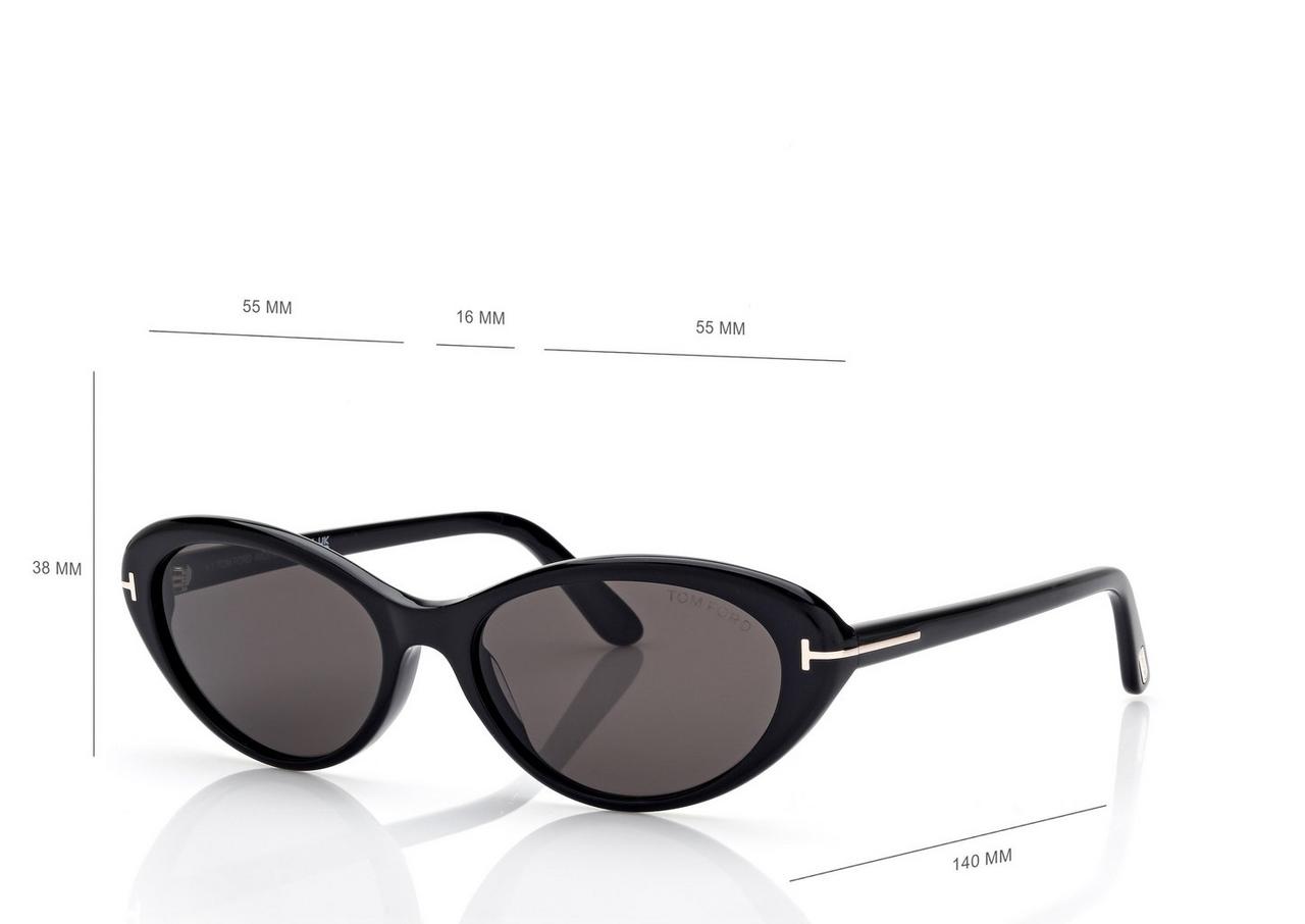 TOM FORD  BLACK CELINA-02 SUNGLASSES
