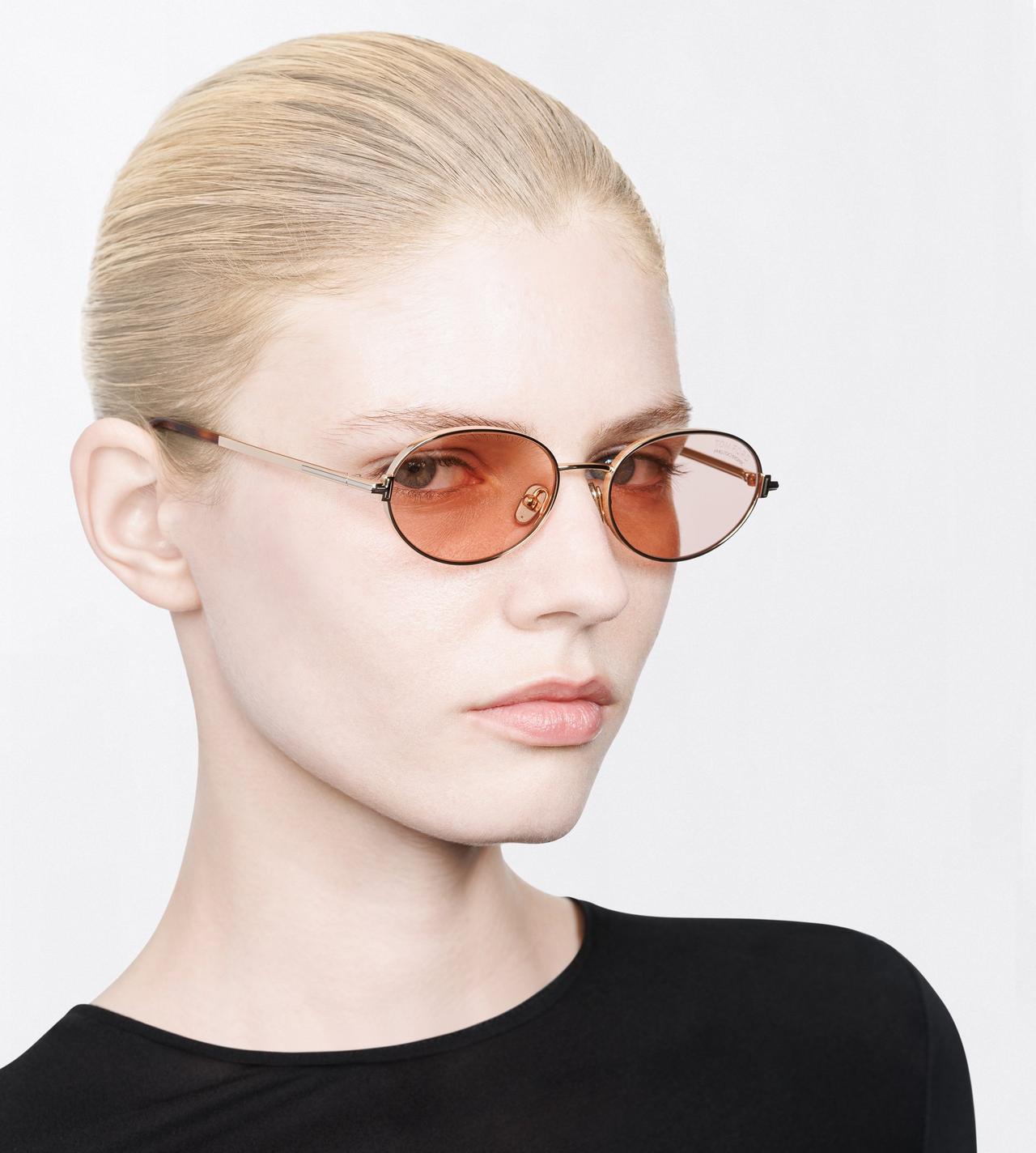 TOM FORD  ROSE GOLD GINA-02 SUNGLASSES